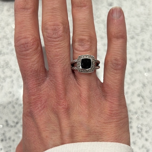 David Yurman Albion Ring Black Onyx Size 5.5 - Picture 2 of 4